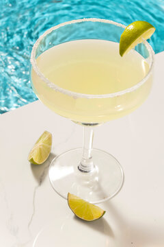 cocktail with lime