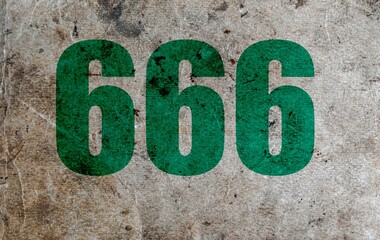 No. 666. The number three sixes