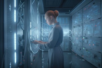 Woman it specialist. Generate Ai
