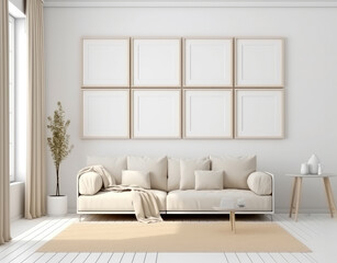 Living room, Large paintings, Blank canvas, Wall art,