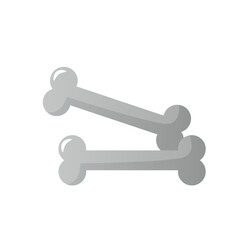 Toys for pets in flat vector illustration. Pets accessories for pet's shop or vet. Bone vector flat icon isolated on white background. 