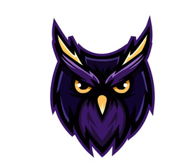 Owl Head Logo Vector Template Illustration Design. Mascot Owl  Logo design Owl  sport logo