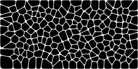 Abstract voronoi blocks cell pattern. Geometric vector background design wallpaper