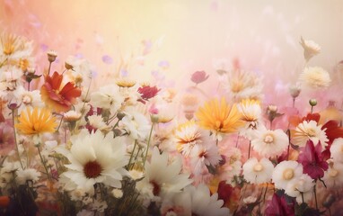 watercolor romance peonies flower pastel blossom valentine color design spring background. Generative AI.
