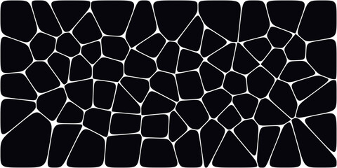 Abstract voronoi blocks cell pattern. Geometric vector background design wallpaper