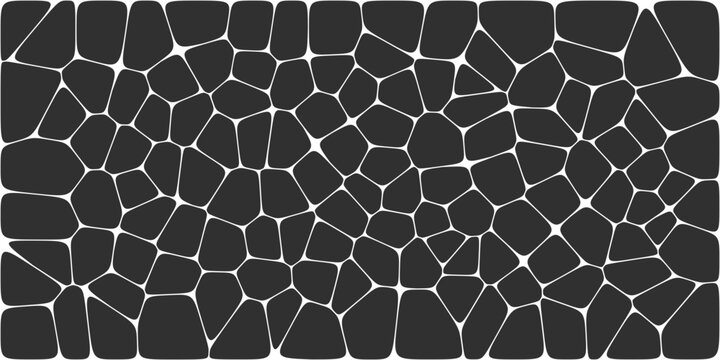 Abstract voronoi blocks cell pattern. Geometric vector background design wallpaper