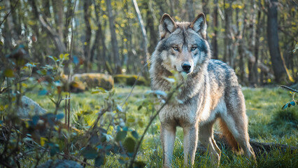 wölfe, wolf, wildtier, wolfsgeheul, wald