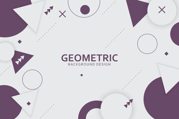 Geometric background with abstract shapes design