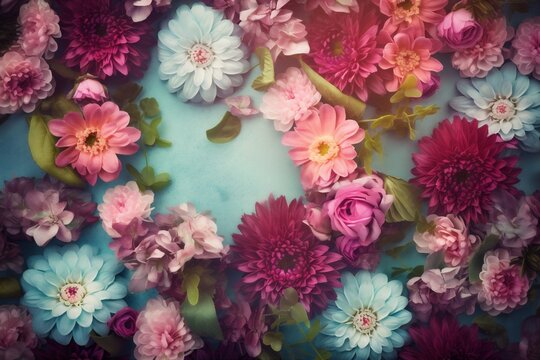 background color design spring peonies watercolor flower blossom valentine romantic pastel. Generative AI.