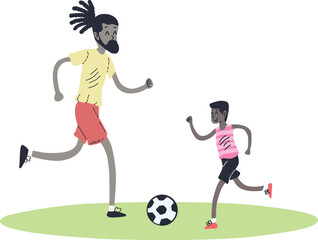 parent and child, Father's Day Celebration, Illustration.