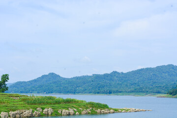 Photo of a waterscape in a village in Indonesia