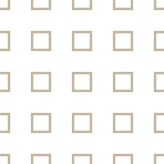 Seamless pattern with a beige square and a white background