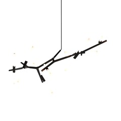 chandelier on the ceiling isolated on white background, hanging lamp, pendant light, 3D illustration, cg render