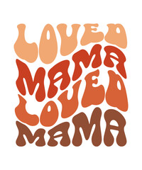 Mother's Day SVG, Mama svg, retro mama svg, mom svg, boho mama svg, groovy svg, mama wavy text svg