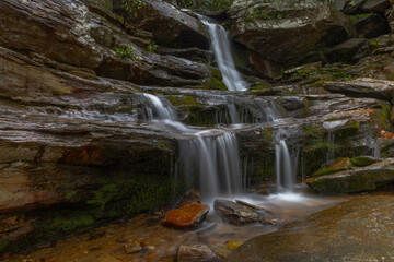 Fototapeta na wymiar Waterfall at Hanging Rock State Park