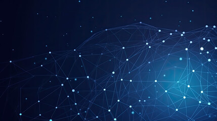 Technology abstract lines and dots connection background. Connection digital data and big data concept. Digital data visualisation illustration