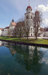 Obraz premium Rheinau Abbey exterior, Swiss landmark