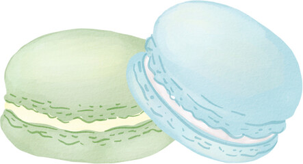 Macarons watercolor png
