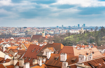 Fototapeta na wymiar Landscape and Cityscape in Prague, Czech