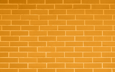 Texture of orange color brick wall as background