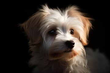 Portrait of a dog, ai generative