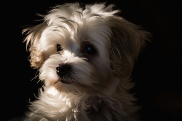 Portrait of a dog, ai generative