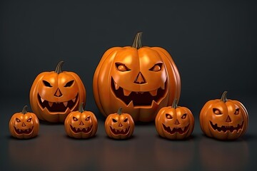 halloween jack o lantern pumpkin, ai generative