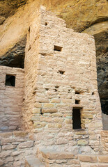 Ancestral Puebloan Cliff Dwellings at Mesa Verde National Park