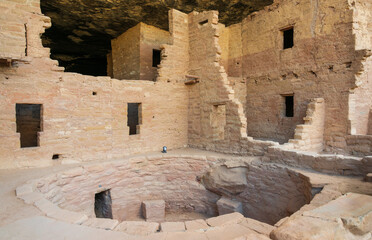 Ancestral Puebloan Cliff Dwellings at Mesa Verde National Park