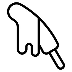 chocolate ice cream line 