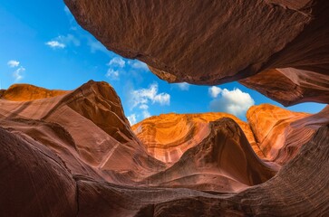 View of the spectacular Antelope Canyon in Pageels National Park, Arizona