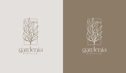 Leaf Flower Tree monoline. Universal creative premium symbol. Vector sign icon logo template. Vector illustration