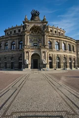 Vlies Fototapete Historisches Monument semper opera in dresden (germany)
