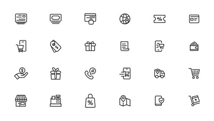 e-Commerce and shopping icons