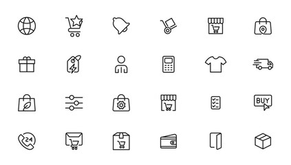 e-Commerce and shopping icons