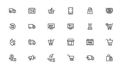 e-Commerce and shopping icons