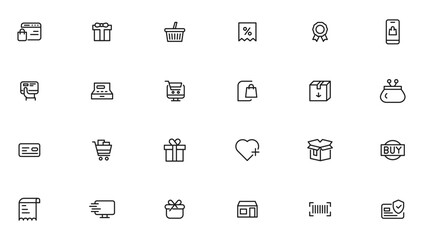 e-Commerce and shopping icons