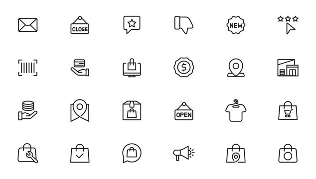 e-Commerce and shopping icons