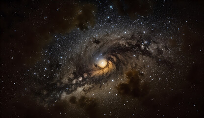 View of the Milky Way Galaxy in the Universe .generative ai