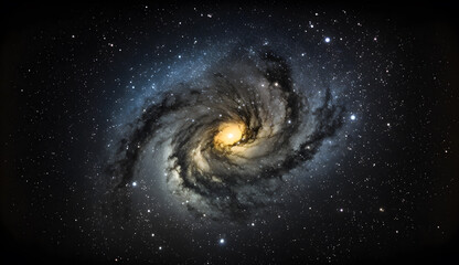View of the Milky Way Galaxy in the Universe .generative ai