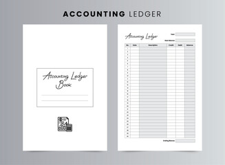 Accounting Ledger Log Book | KDP Interior