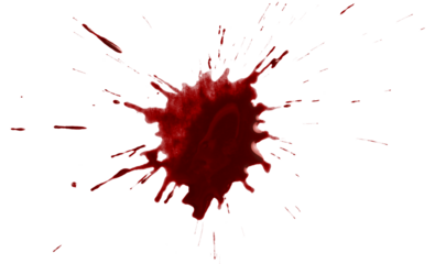 Blood drops cut out
