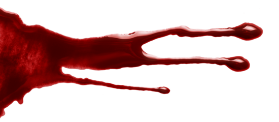 Blood drops cut out