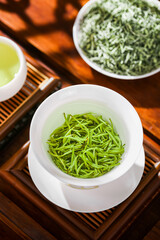 Anji white tea, one of the varieties of Chinese green tea, a specialty of Anji County, Huzhou City, Zhejiang Province, a national geographical indication product