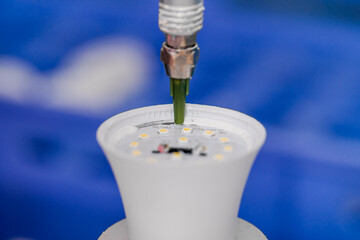 LED light bulb production factory, the production process of light-emitting diodes