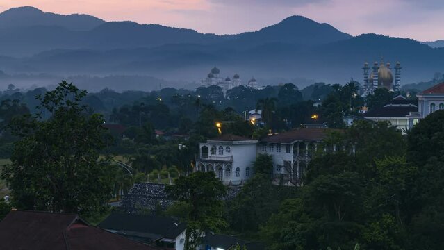 Timelapse footage of the majestic sunrise at Kuala Kangsar