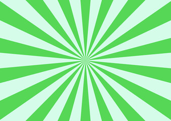 緑の集中線のシンプルな背景イメージ素材。A simple background image material of a green concentration line.