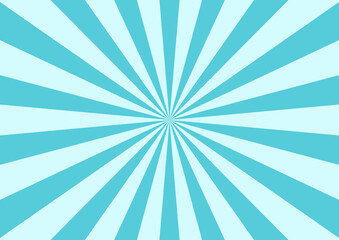青い集中線のシンプルな背景イメージ素材。Simple background image material of blue concentration line.