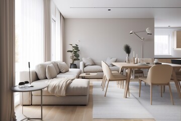 interior background armchair window comfortable lifestyle living contemporary generative ai pillow. Generative AI.