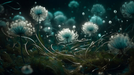 Underwater shot of insanely beautiful floating plants